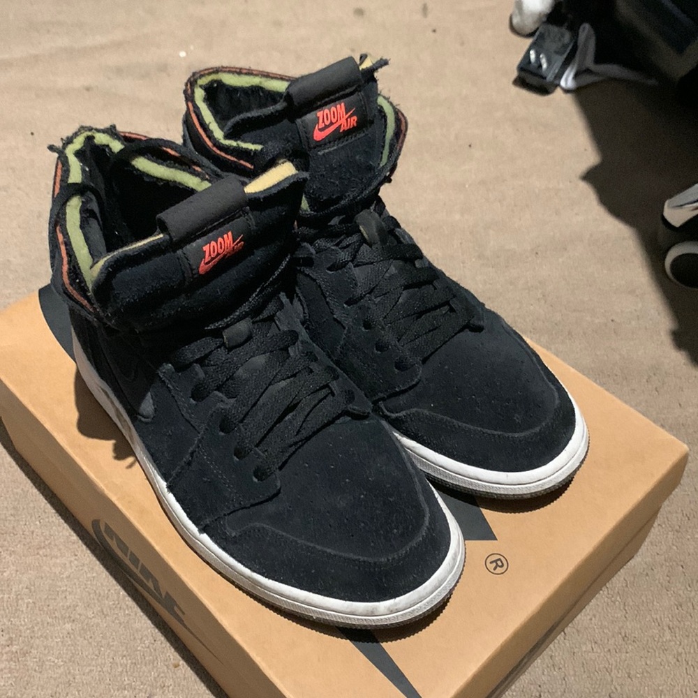 2020 Air Jordan 1 High Zoom Comfort 'Court Black' Size 9